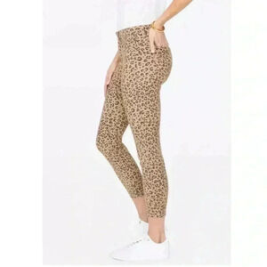 Leopard Print High-Waisted Women's Jeans